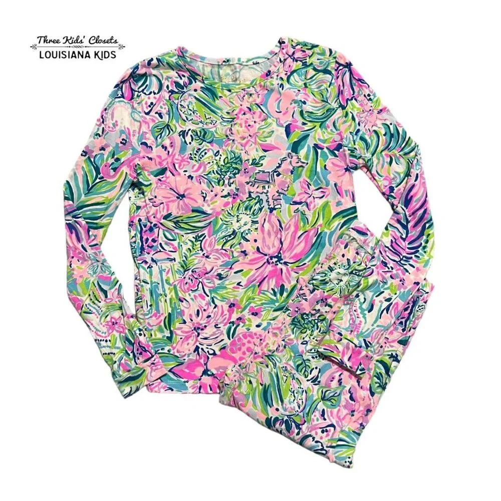 Lilly Pulitzer Sz 14 Lilly's Favorite Things Pajamas